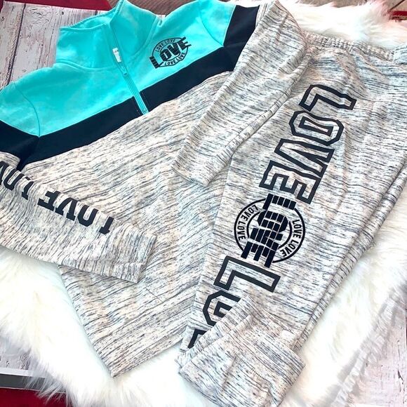 FLIRTITUDE ACTIVE  LOUNGING SWEAT SHIRT & PANTS WEAR - Picture 1 of 9